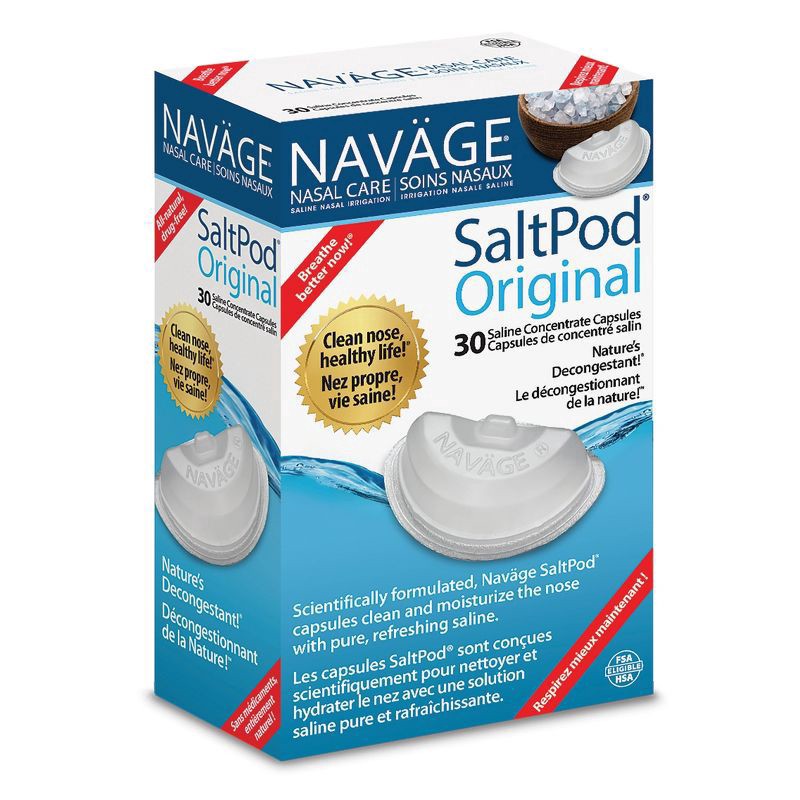 slide 1 of 22, Naväge Original SaltPod 30 Saline Concentrate Capsules, 30 ct