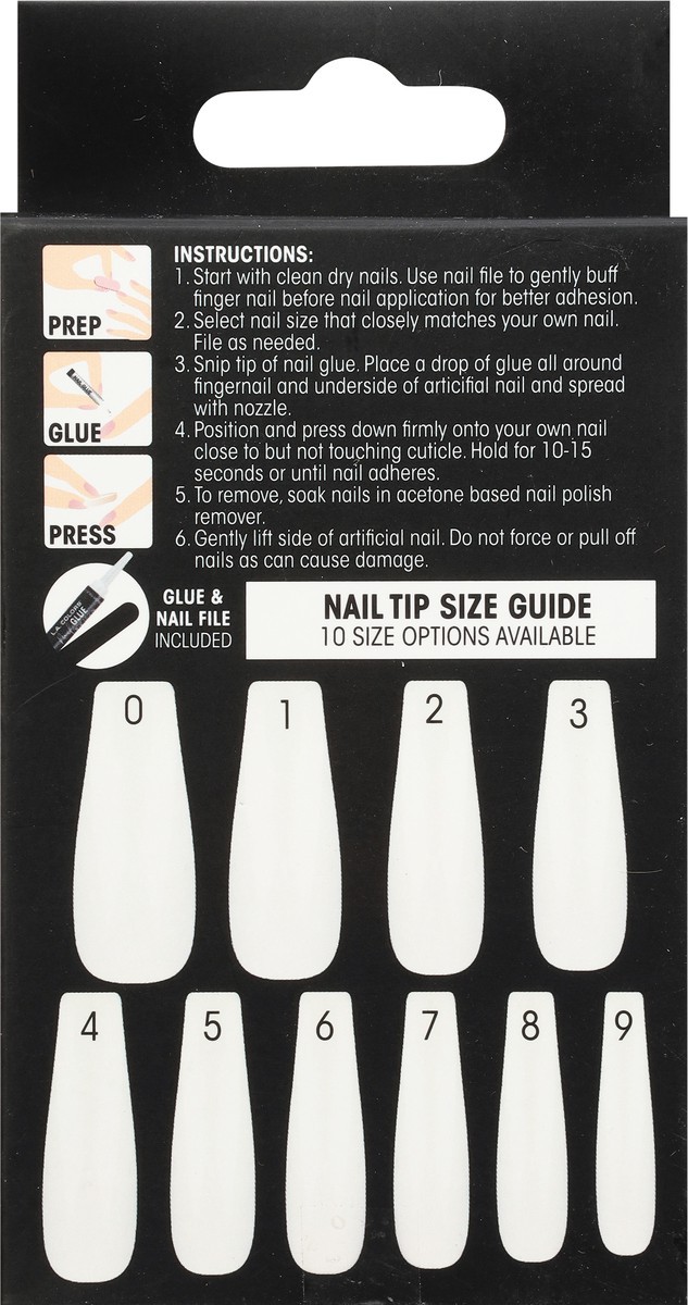 slide 7 of 9, L.A. Colors L A Colors Nail Frill Nail Tips Wild Rush, 1 ct