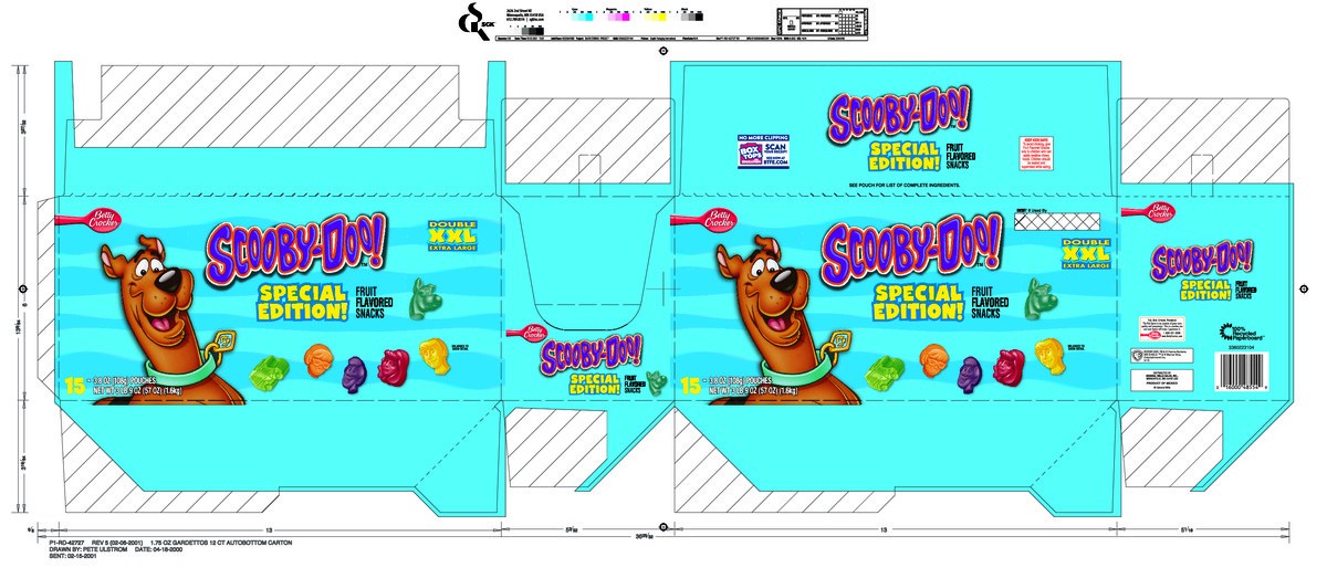 slide 5 of 13, Betty Crocker Scooby-Doo! Fruit Flavored Snacks XXL 15 Count, 3.8 oz