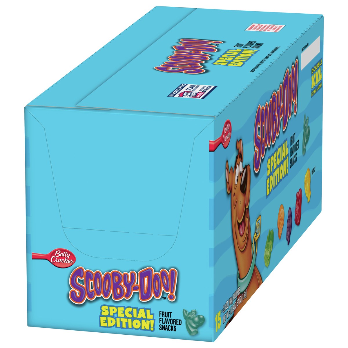 slide 7 of 13, Betty Crocker Scooby-Doo! Fruit Flavored Snacks XXL 15 Count, 3.8 oz