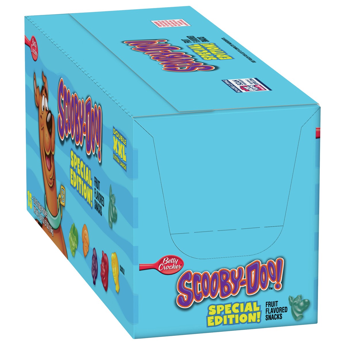 slide 9 of 13, Betty Crocker Scooby-Doo! Fruit Flavored Snacks XXL 15 Count, 3.8 oz