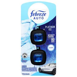 Febreze Auto Vent Clips Platinum Ice Air Freshener 2 - 0.07 fl oz Each