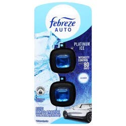 Febreze Auto Vent Clips Platinum Ice Air Freshener 2 - 0.07 fl oz Each