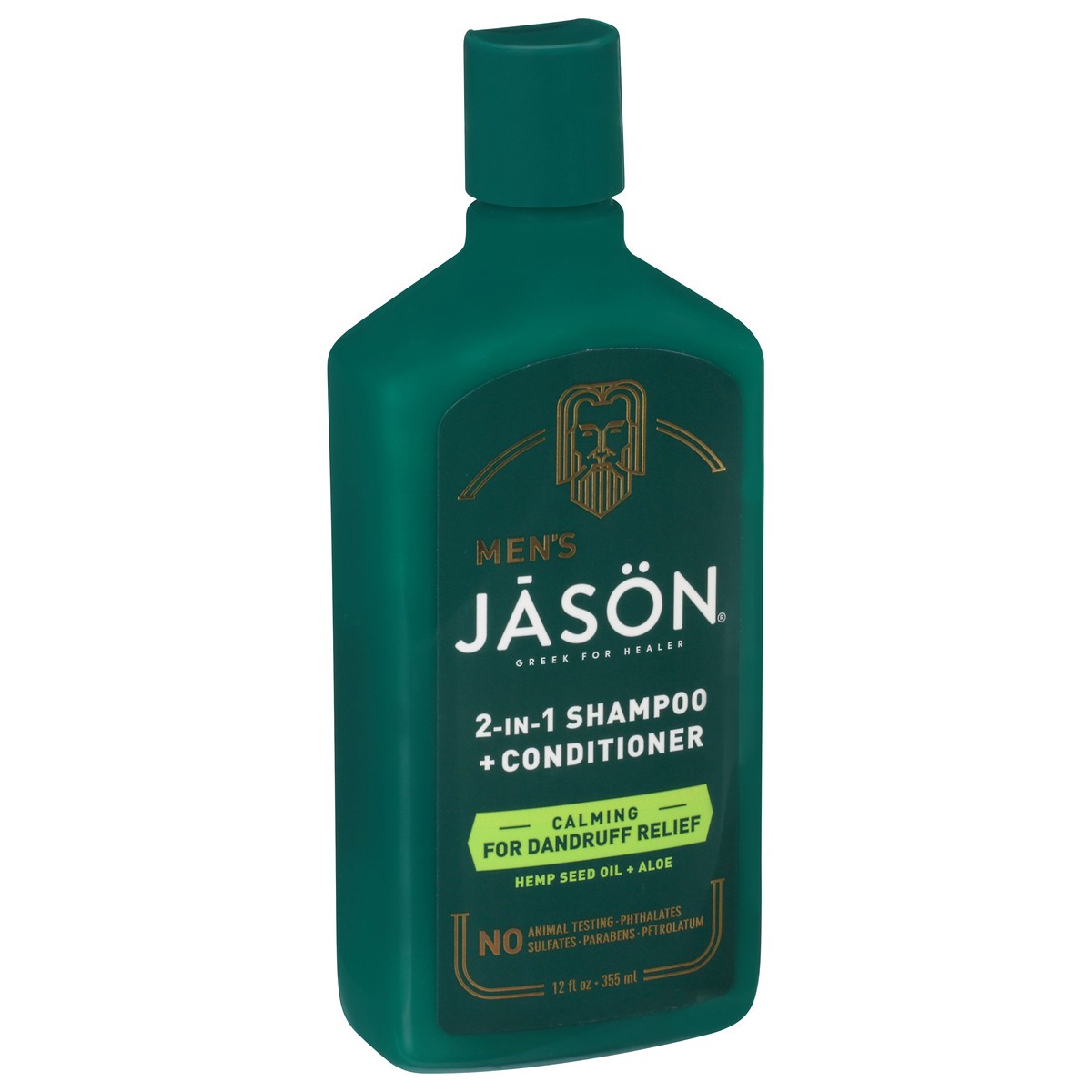 slide 8 of 8, Jason Men's Hemp Seed Oil + Aloe 2-in-1 Shampoo + Conditioner 12 fl oz Bottle, 12 fl oz