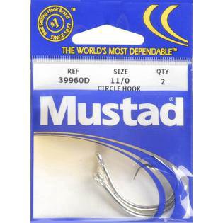 slide 1 of 1, Mustad Tuna Circle Hook Size 11/0, 2 ct