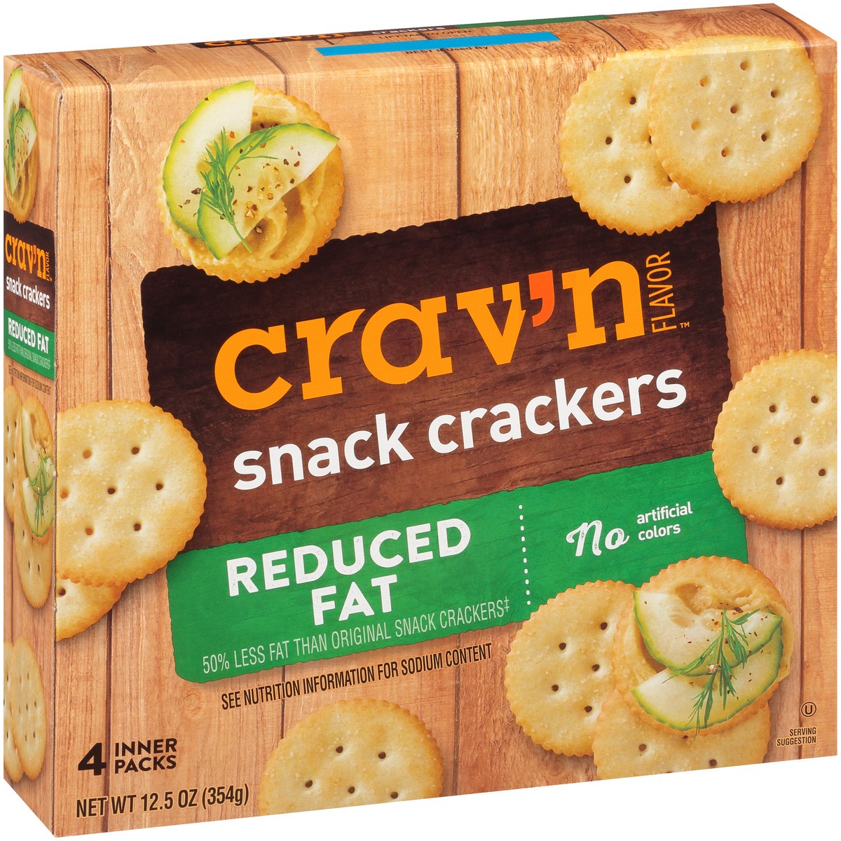 slide 6 of 9, Crav'n Flavor Reduced Fat Snack Crackers, 12.5 oz