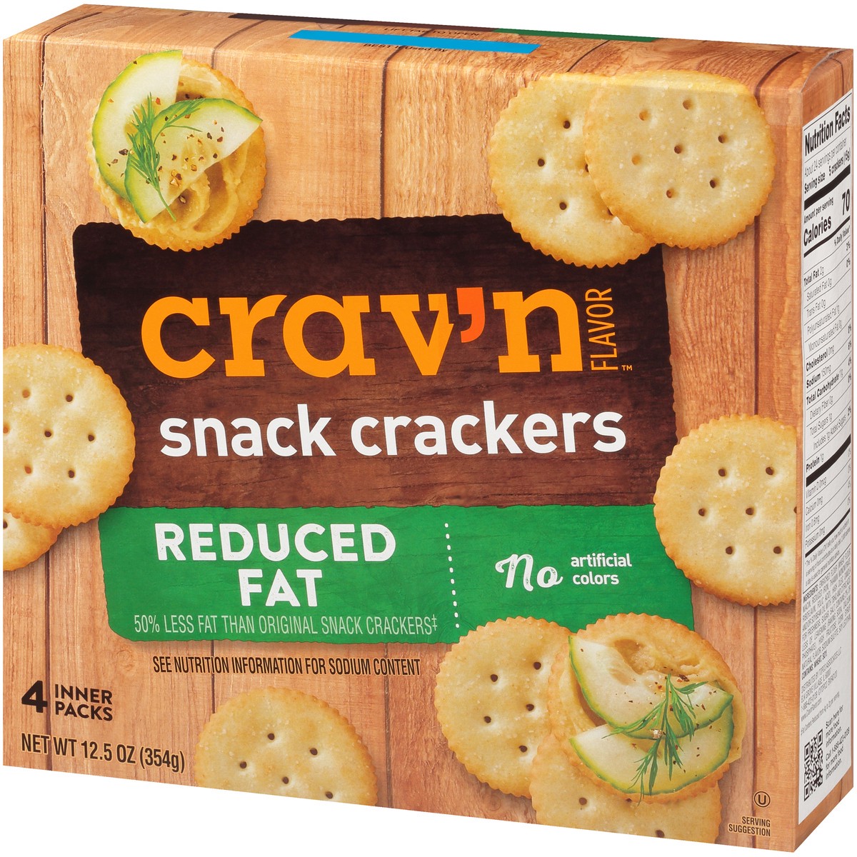 slide 9 of 9, Crav'n Flavor Reduced Fat Snack Crackers, 12.5 oz