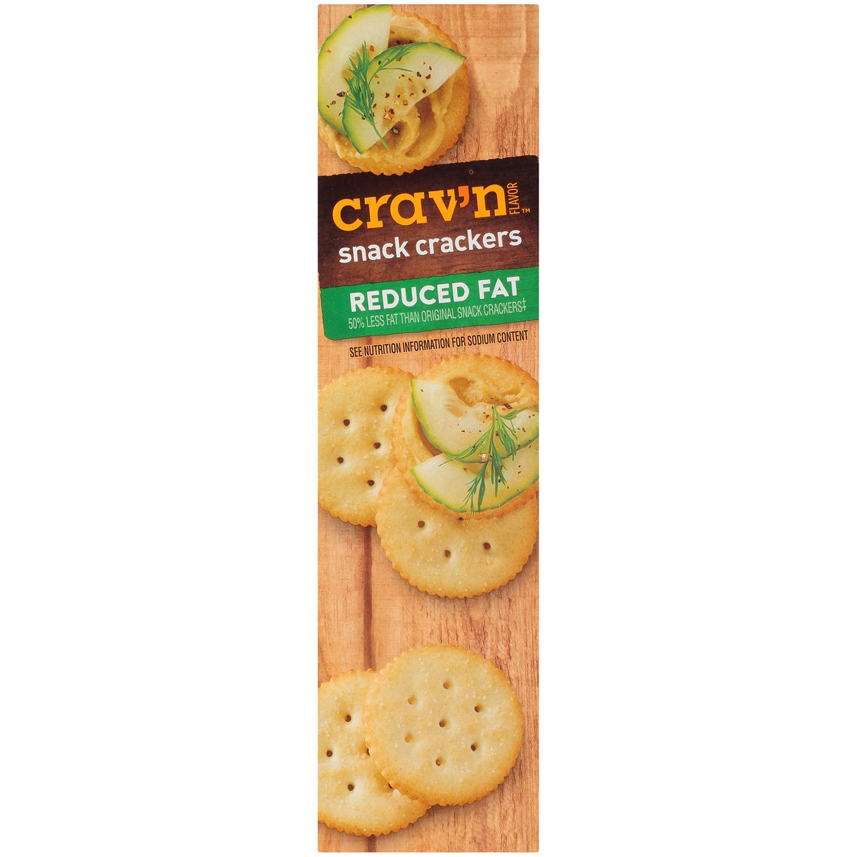 slide 3 of 9, Crav'n Flavor Reduced Fat Snack Crackers, 12.5 oz