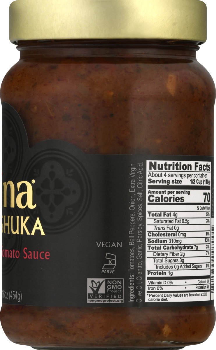 slide 9 of 9, Mina Shakshuka Moroccan Tomato Sauce 16 oz, 16 oz