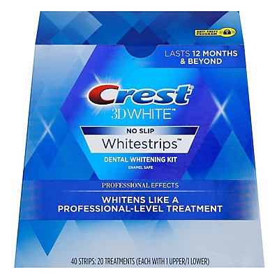 slide 1 of 1, Crest 3D White Whitestrips Professional Effects Dental Whitening Kit, 20 ct