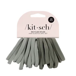 Kitsch Recycled Nylon Hair Elastics - Eucalyptus