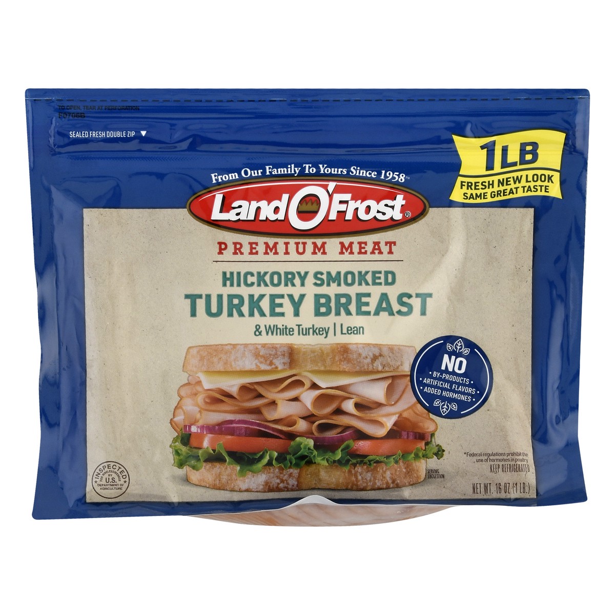 slide 1 of 9, Land O' Frost Land O Frost Premium Smoked Breast Of Turkey, 16 oz