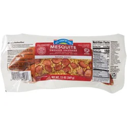 Hill Country Fare Mesquite Smoked Sausage with Natural Casing