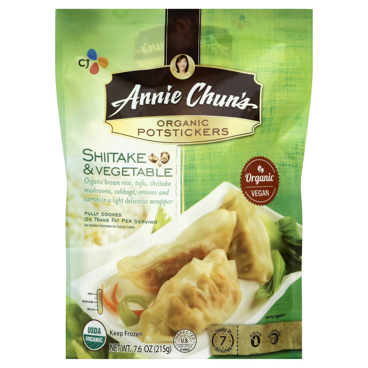 slide 3 of 3, Annie Chun's Annie Chuns Shitake Potsticker Veg, 7.6 oz