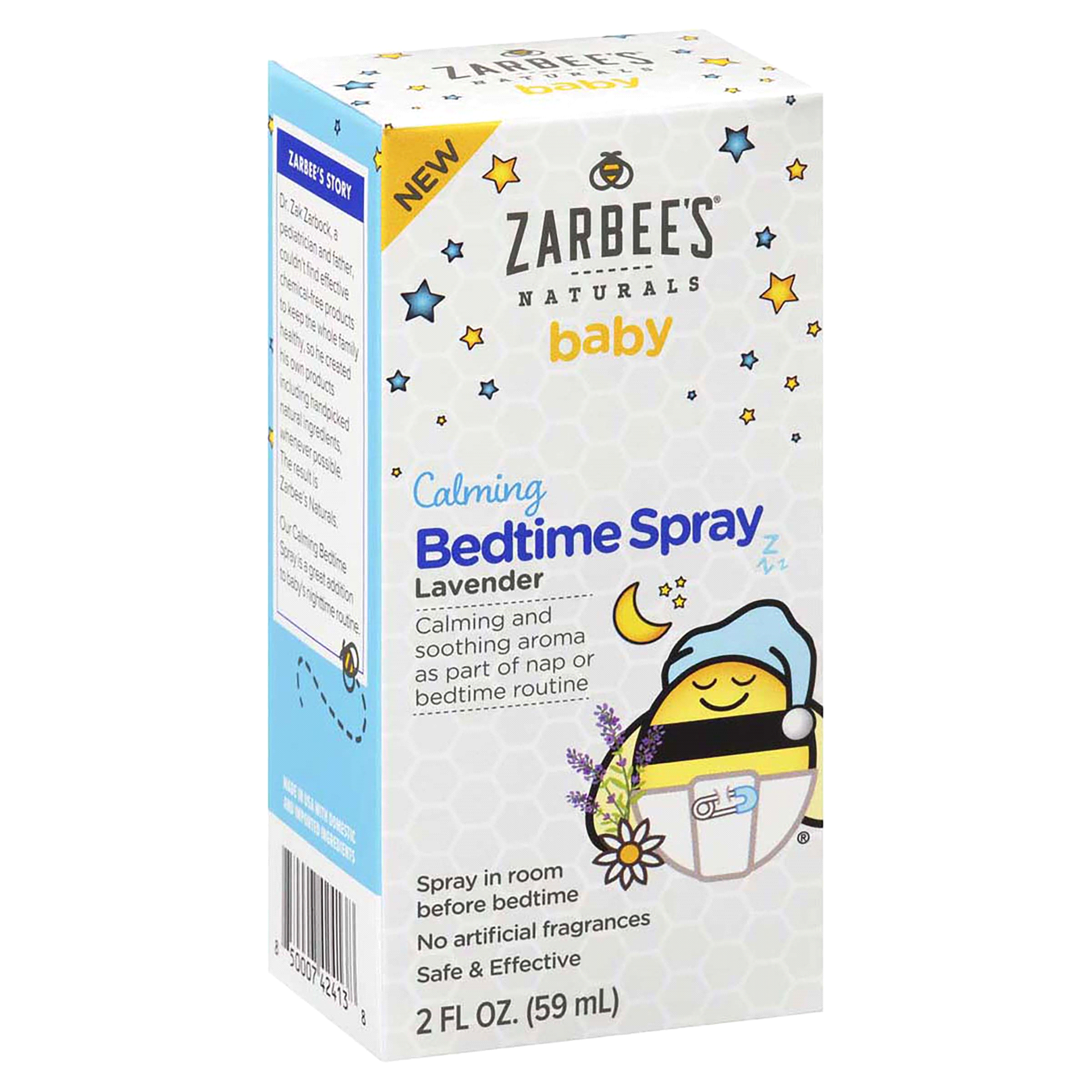slide 4 of 13, Zarbee's Naturals Baby Sleep Spray, Calming Bedtime Spray with Natural Lavender and Chamomile to Help Infant
Nighttime Routine, 2oz Bottle, 2 fl oz
