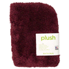 slide 2 of 5, Mohawk Plush Bath Rug, Merlot, 17 in x 24 in