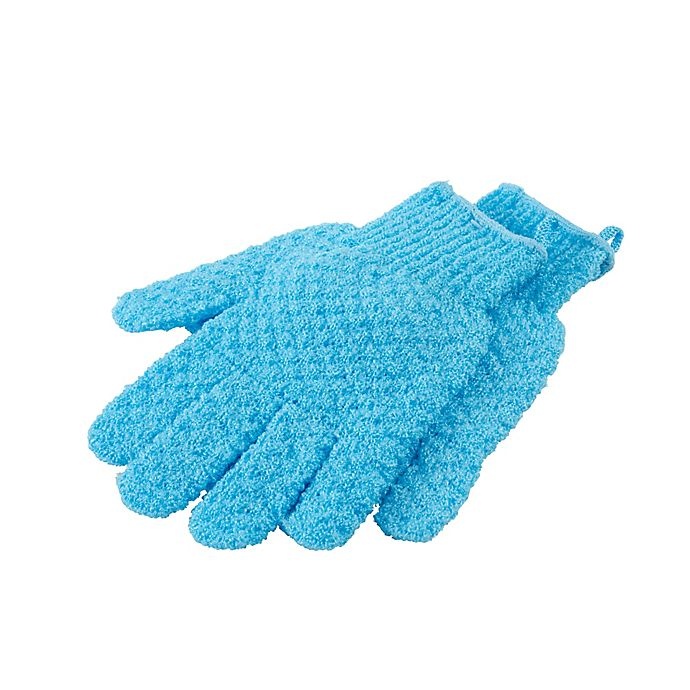 slide 1 of 1, StyleWurks Exfoliating Gloves - Blue, 1 ct