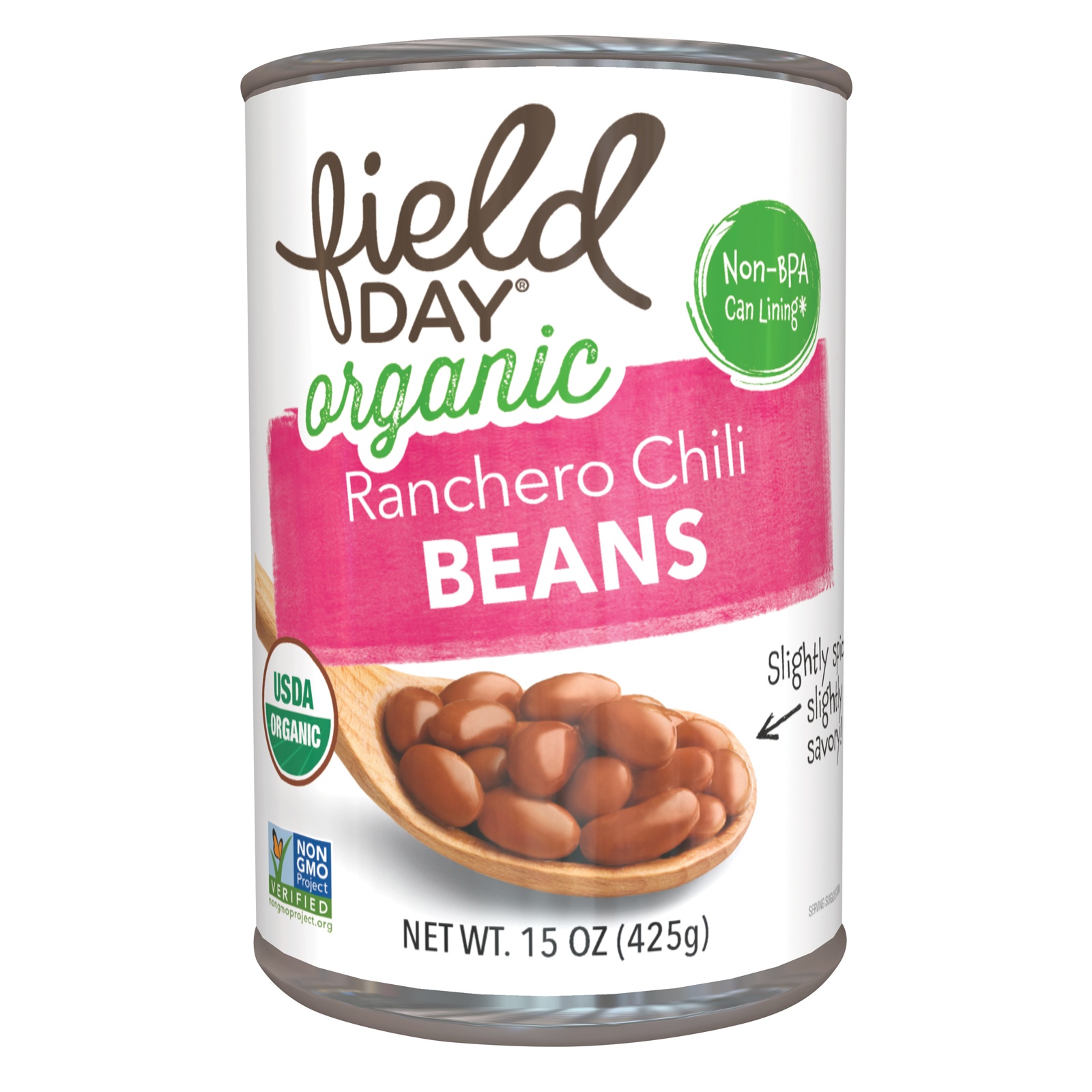 slide 1 of 1, Field Day Organic Ranchero Chili Beans, 15 oz