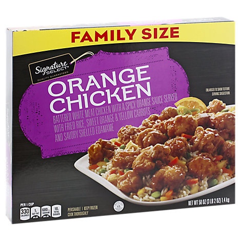 slide 1 of 1, Signature Select Orange Chicken Party Size, 50 oz