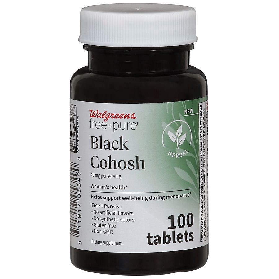 slide 1 of 5, Walgreens Free & Pure Black Cohosh, 100 ct