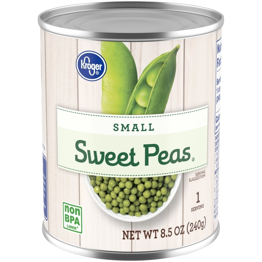 slide 1 of 1, Kroger Small Sweet Peas, 8.5 oz