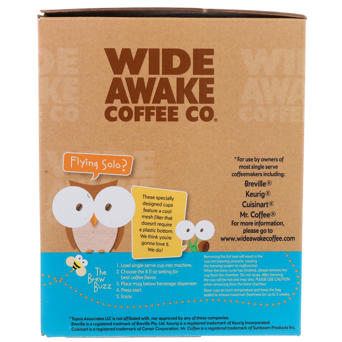 slide 5 of 12, Wide Awake Bold Roast Wide Awake Blend 100% Arabica Coffee Single Serve Cups - 13 oz, 13 oz