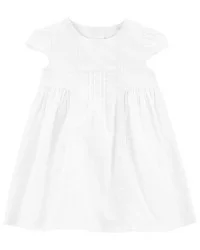 Oshkosh Baby Textured Babydoll Dress - White - 12M