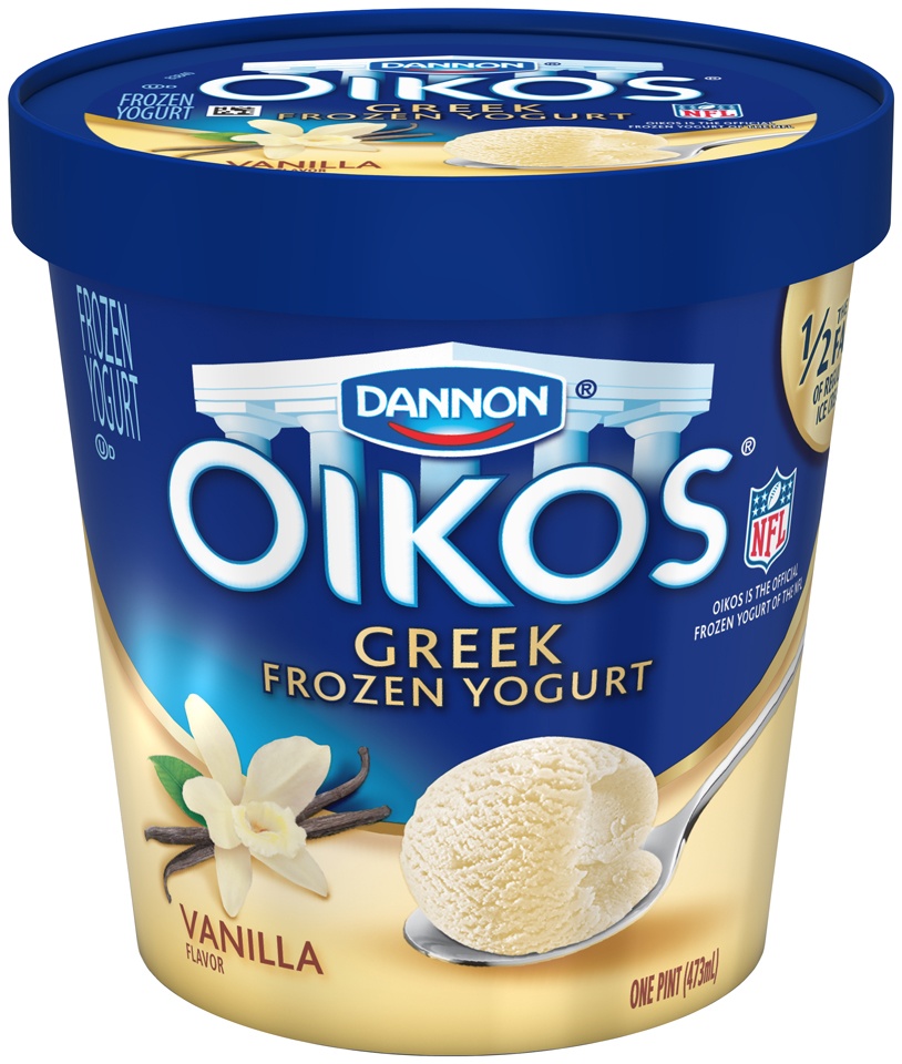 slide 1 of 3, Oikos Frozen Yogurt 1 pt, 1 pint