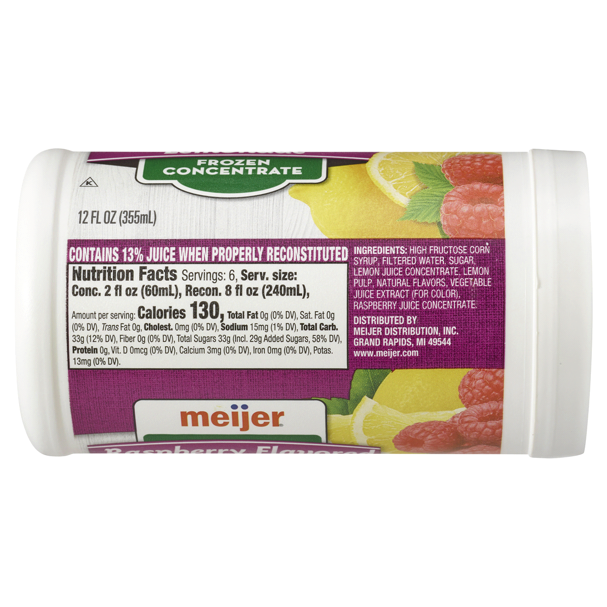 slide 2 of 3, Meijer Frozen Raspberry Lemonade Concentrate, 12 oz