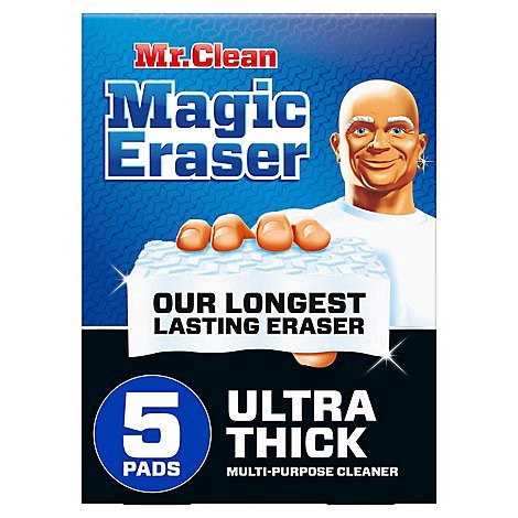 slide 1 of 1, Mr Clean Magic Eraser Ultra Thick Multi-purpose Cleaner - 5 Ct - 5 CT, 5 ct