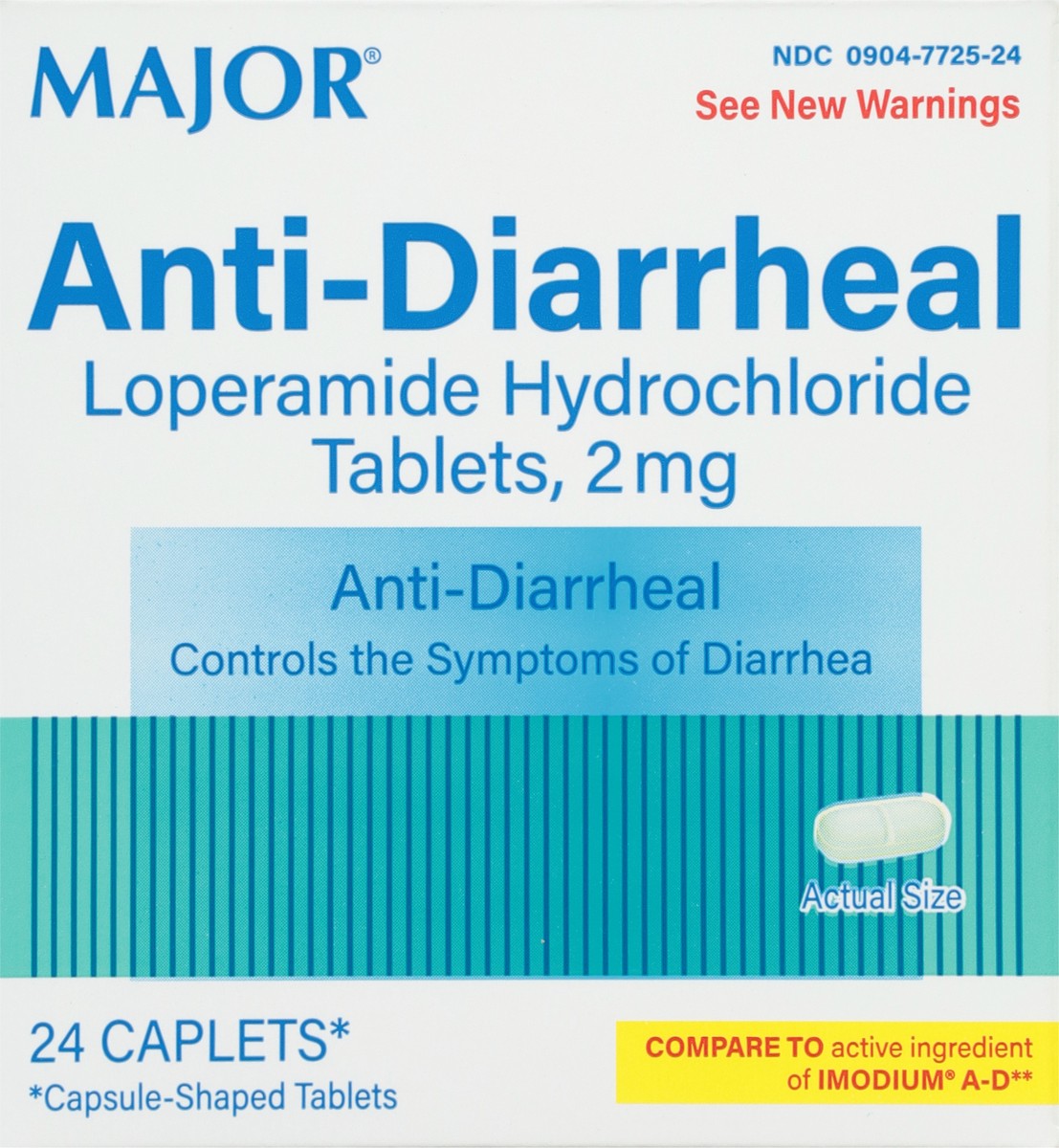 slide 4 of 13, Major 2 mg 2 mg Anti-Diarrheal 24 Caplets, 24 ct
