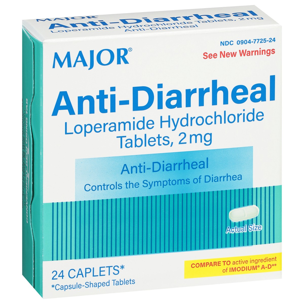 slide 5 of 13, Major 2 mg 2 mg Anti-Diarrheal 24 Caplets, 24 ct