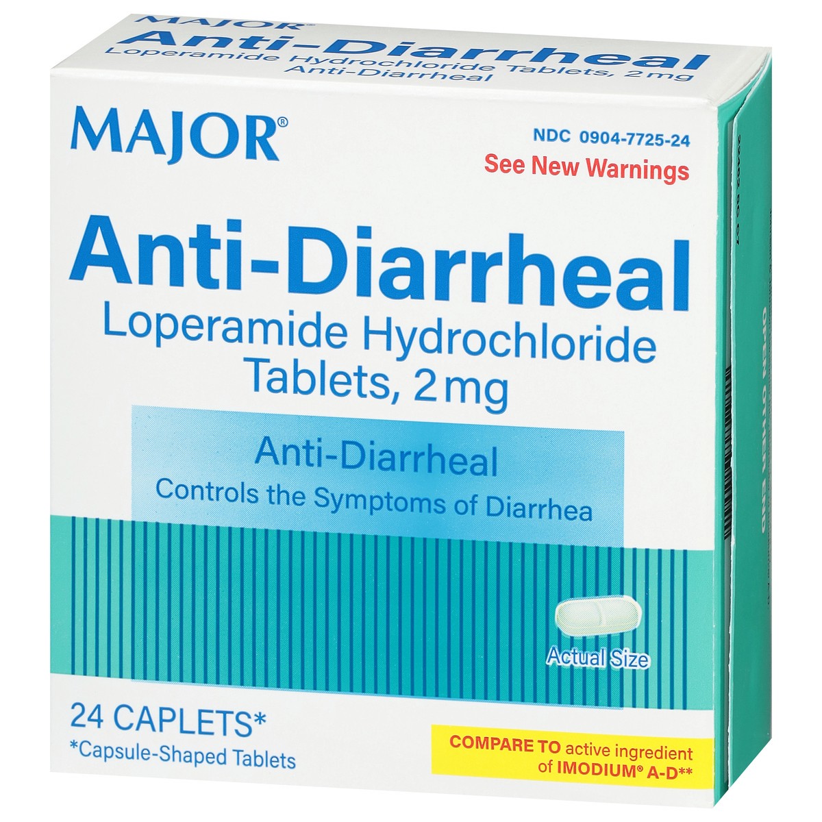 slide 7 of 13, Major 2 mg 2 mg Anti-Diarrheal 24 Caplets, 24 ct