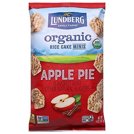 slide 1 of 1, Lundberg Family Farms Organic Rice Cake Minis Apple Pie - 5 Oz., 5 oz