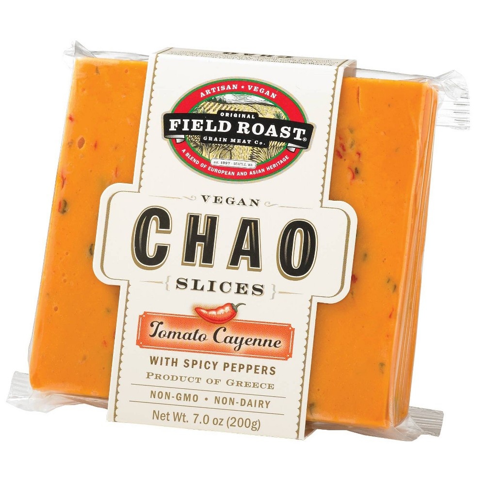 slide 2 of 5, Field Roast Chao Tomato Cayenne Vegan Cheese Slices, 7 oz