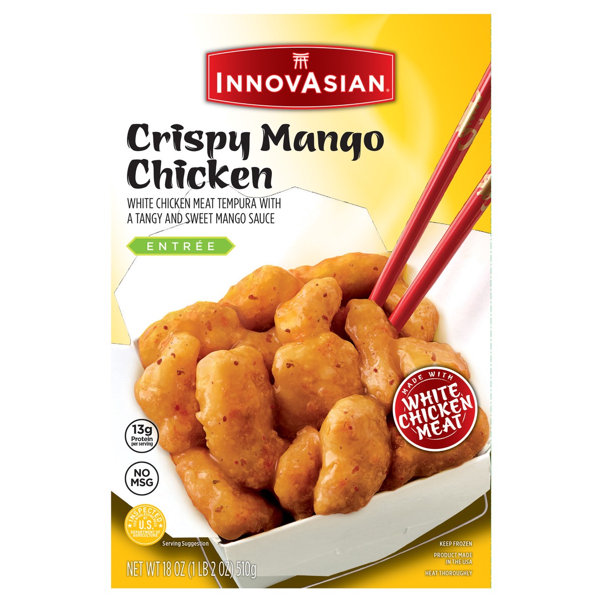 slide 5 of 9, InnovAsian Crispy Mango Chicken, 18 oz