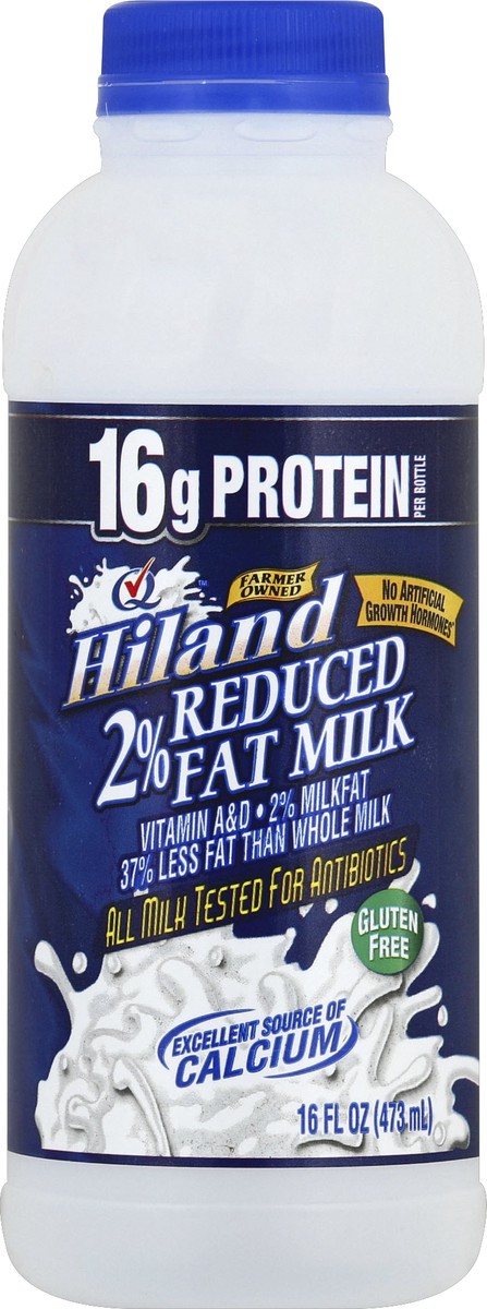 slide 5 of 6, Hiland Dairy 2% Reduced Fat Milk, 1 pint