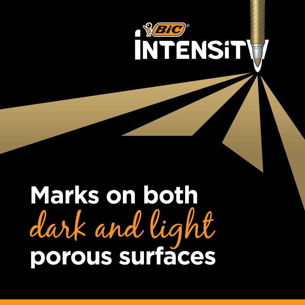 slide 3 of 6, Bic Mark It Assorted. Metallic Ink Permanent Marker, 8 ct