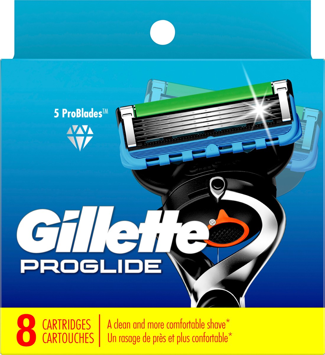 slide 6 of 7, Gillette ProGlide Razor Refills for Men, 8 Razor Blade Refills, 8 ct