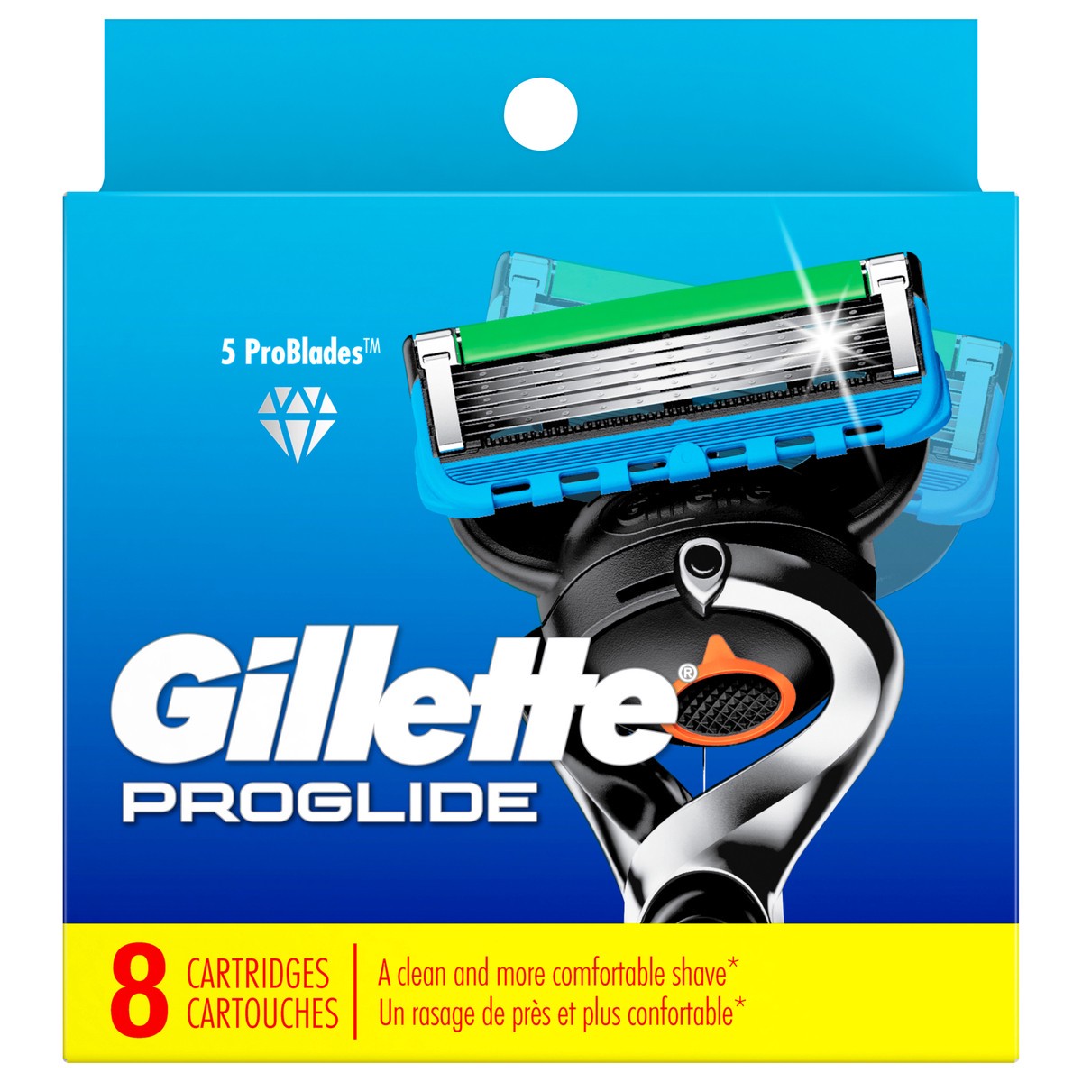 slide 1 of 7, Gillette ProGlide Razor Refills for Men, 8 Razor Blade Refills, 8 ct