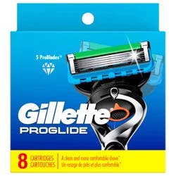 Gillette ProGlide Razor Refills for Men, 8 Razor Blade Refills