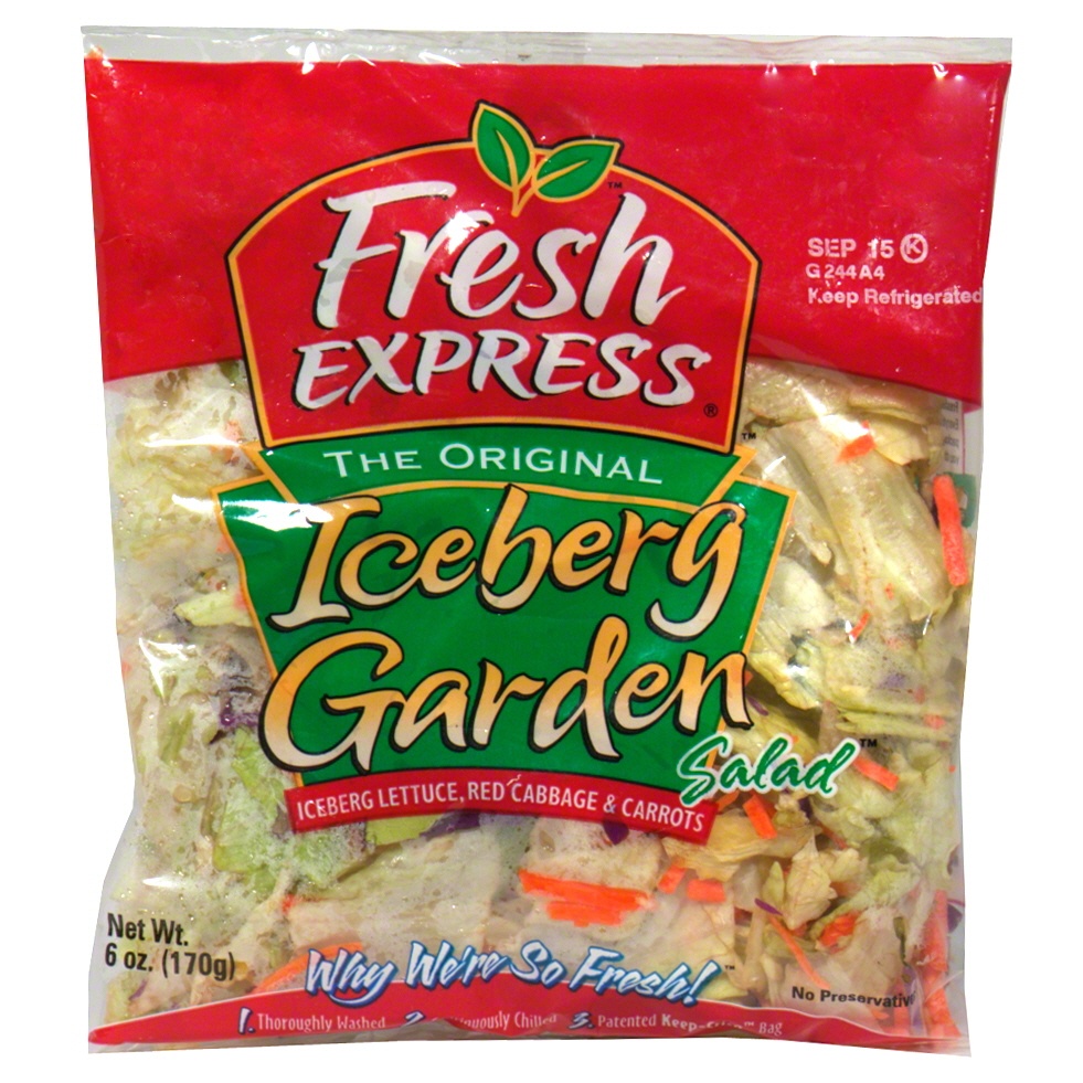 slide 1 of 1, Fresh Express Iceberg Garden Salad Mix, 6 oz