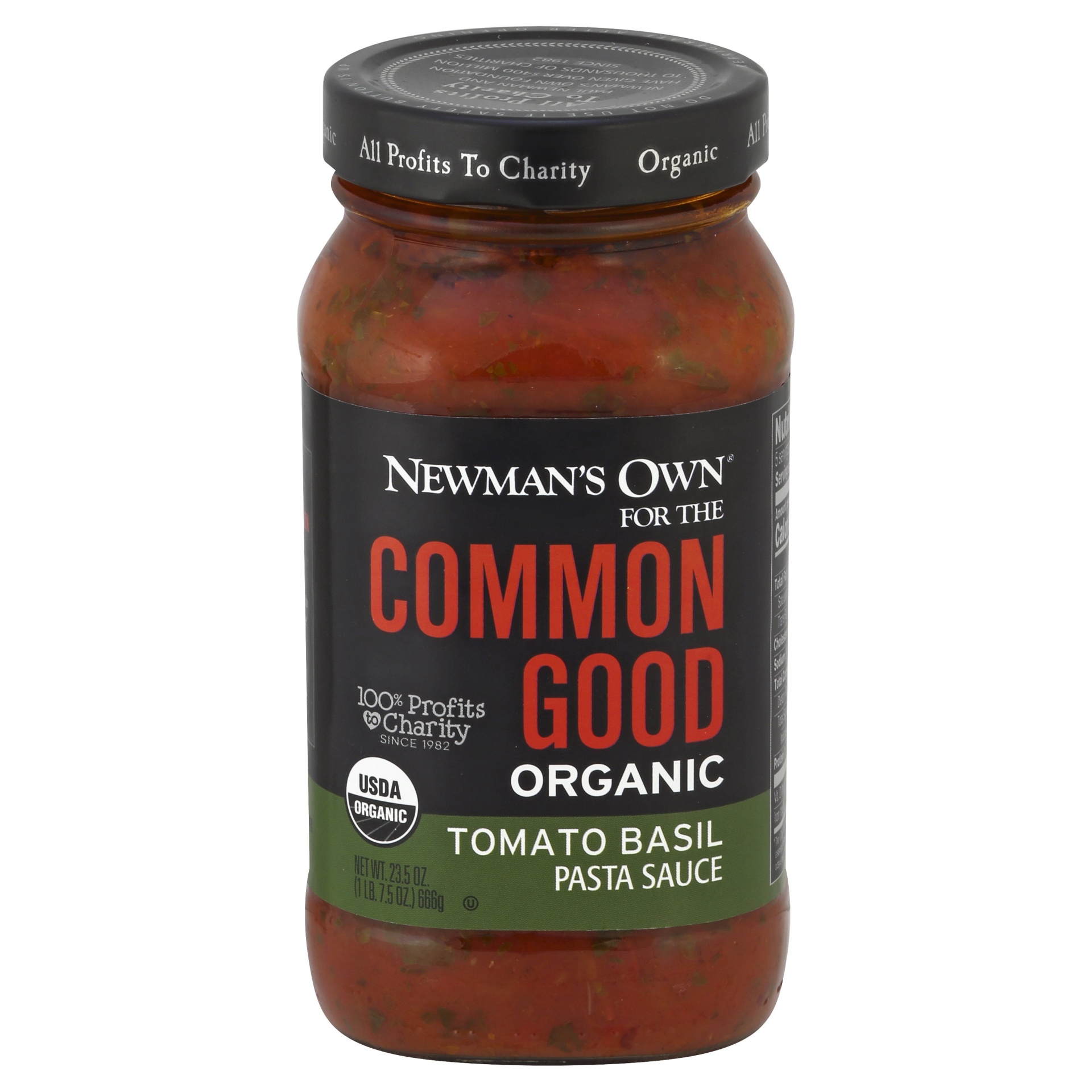 slide 1 of 4, Newman's Own Common Good Tomato Basil Pasta Sauce, 23.5 oz