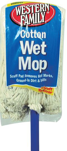 slide 1 of 1, Western Family Cotton Wet Mop Refill, 1 ct