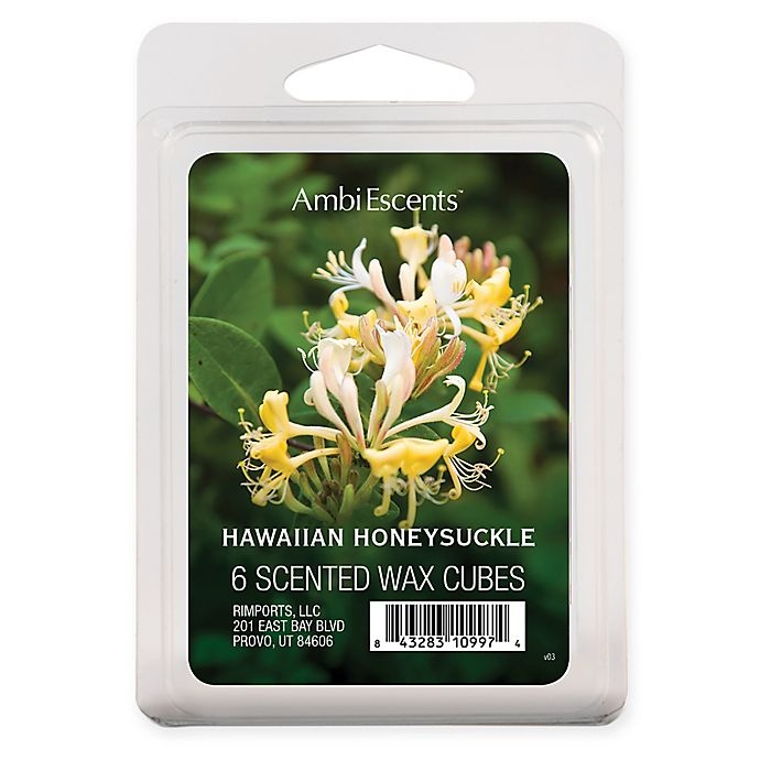 slide 1 of 1, AmbiEscents Hawaiian Honeysuckle Scented Wax Cubes, 6 ct