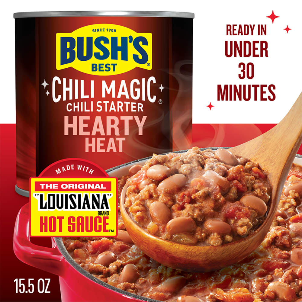slide 4 of 5, Bush's Best Bush''s Hearty Heat Chili Magic Chili Starter 15.5 oz, 15.5 oz