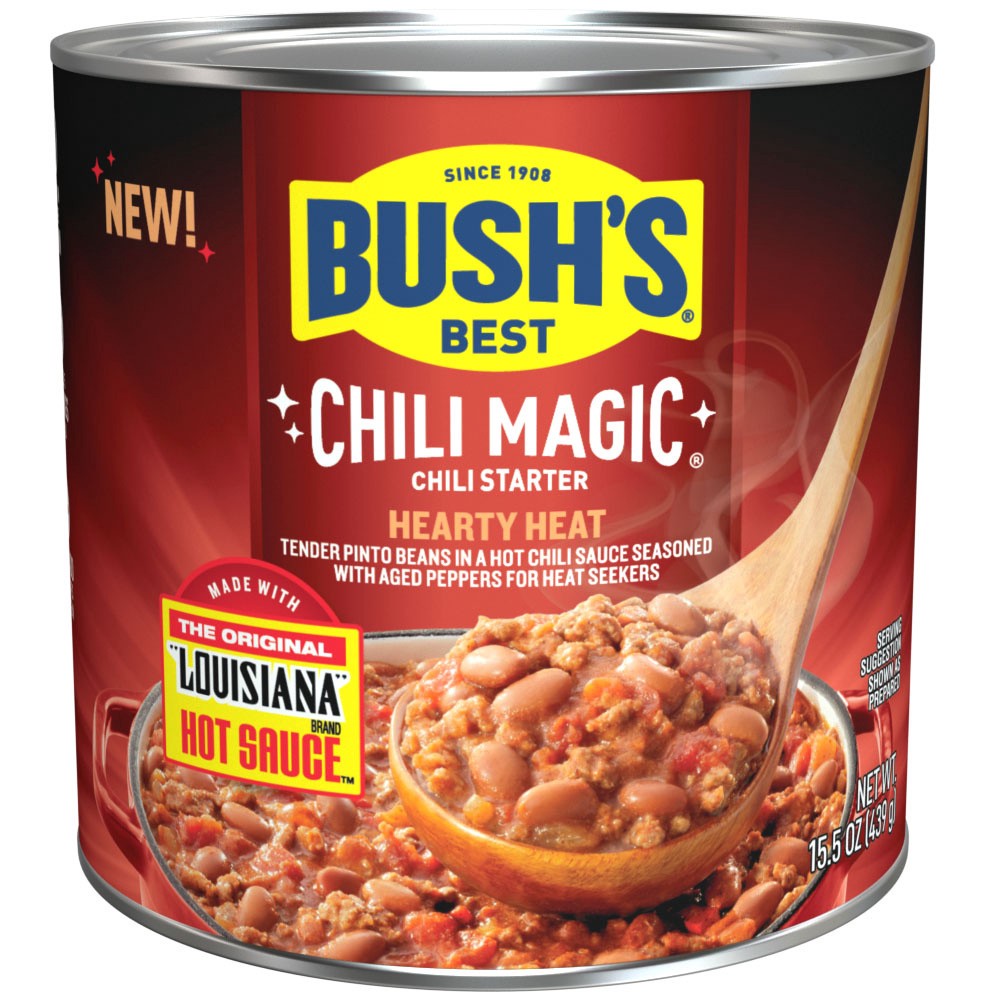 slide 2 of 5, Bush's Best Bush''s Hearty Heat Chili Magic Chili Starter 15.5 oz, 15.5 oz