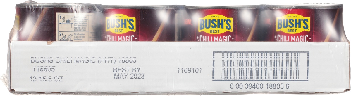 Bush's Chili Magic Hearty Heat Chili Starter, 15.5 oz, Can 