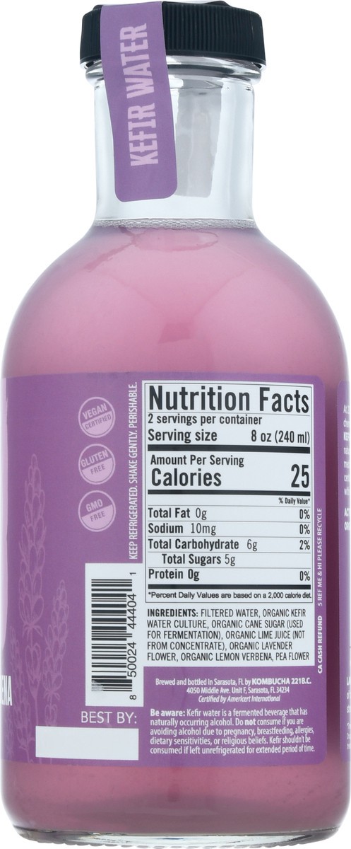 slide 13 of 13, 221 B.C. Water Kefir Lavender Lemon Ver - 16 fl oz, 16 fl oz
