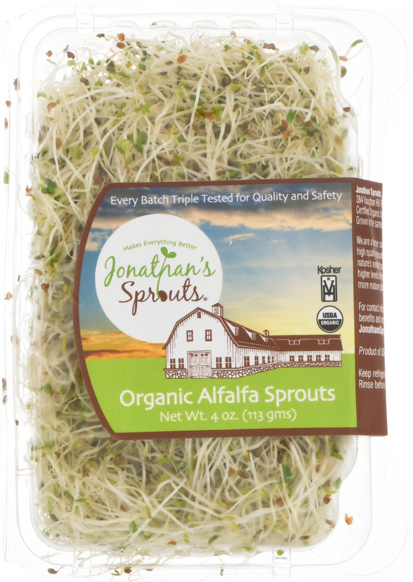 slide 4 of 9, Jonathan's Sprouts Org Alfalfa Sprouts, 1 ct